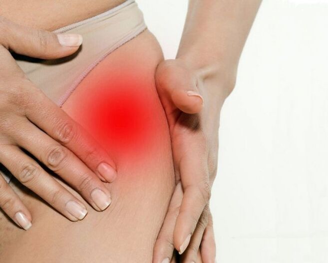 Schmerzen in der Leistengegend und Oberschenkel mit Arthrose des Hüftgelenks